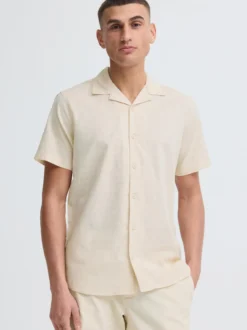Indicode Herren Leinenhemd - IDMonken in beige