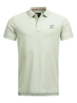 Indicode Herren Poloshirt - Wadim in mint gelb