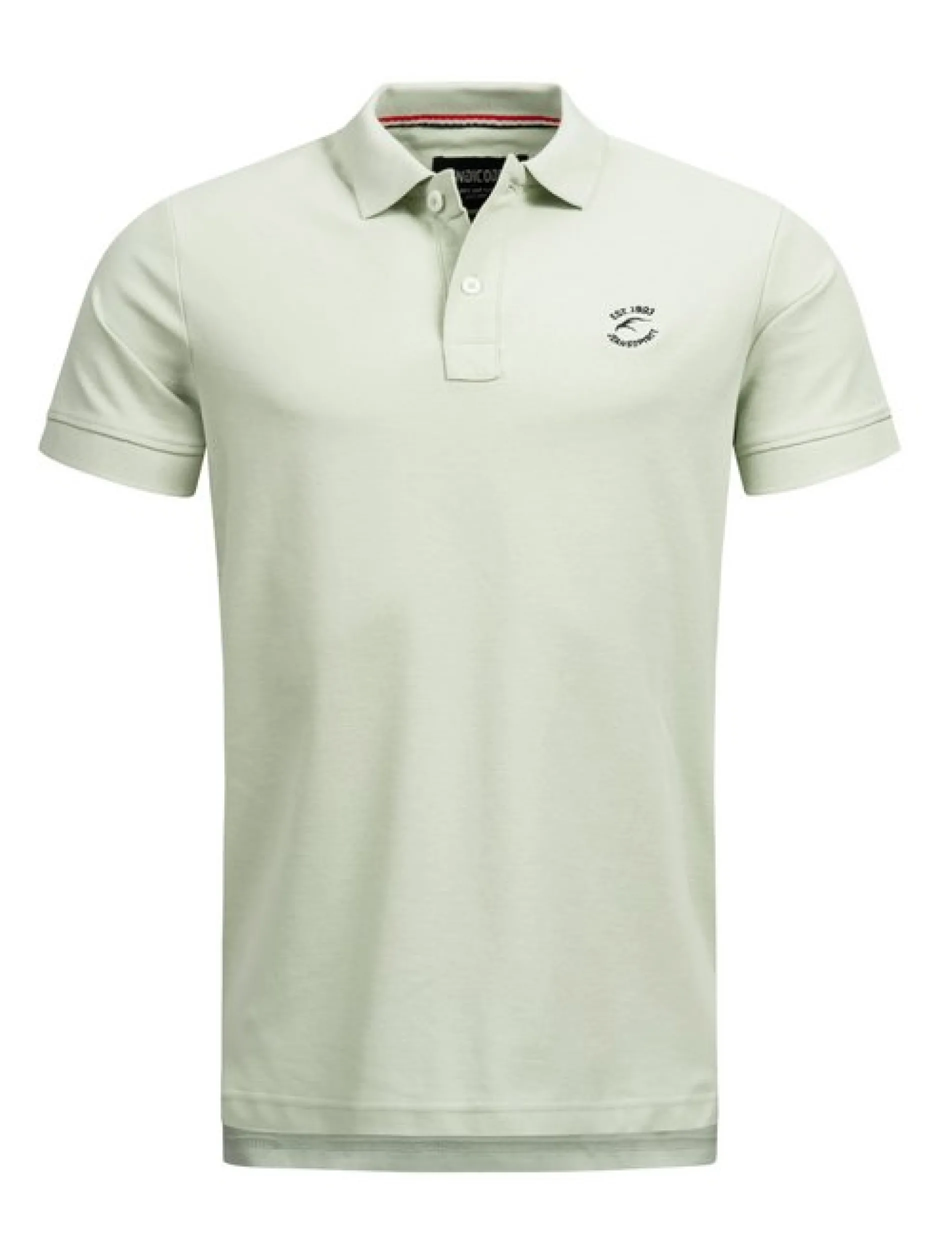 Indicode Herren Poloshirt - Wadim in mint gelb