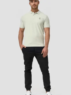 Indicode Herren Poloshirt - Wadim in mint gelb