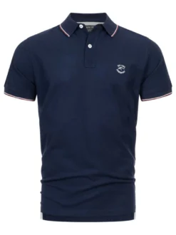 Indicode Herren Poloshirt - Wallo in marine