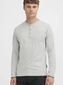 Indicode Herren Rundhalsshirt - IDGifford in grau