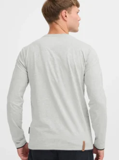 Indicode Herren Rundhalsshirt - IDGifford in grau