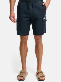 Indicode Herren Shorts Cargo - INCorry in blau