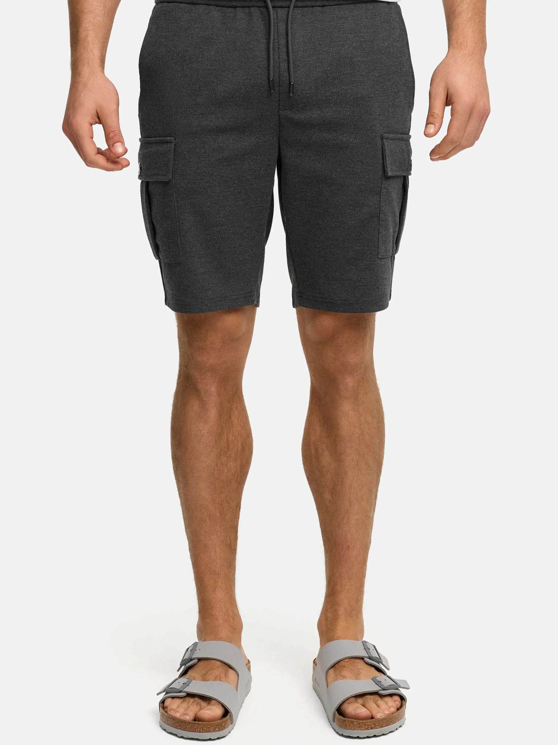 Indicode Herren Shorts Cargo - INNezzo Cargo Shorts in anthrazit