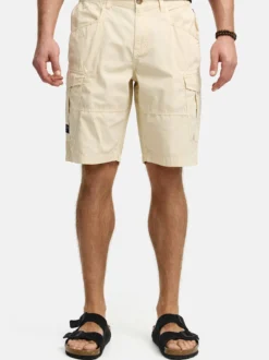 Indicode Herren Shorts Cargo - INDreier in beige sand