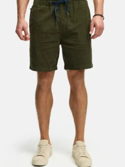 Indicode Herren Shorts Chino - INPolle in khaki