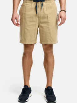 Indicode Herren Shorts Chino - INPolle in beige sand