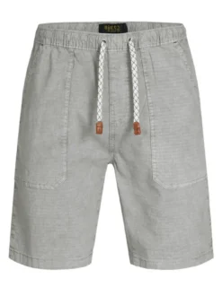 Indicode Herren Shorts Chino - Stoufville in hellgrau grau