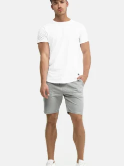Indicode Herren Shorts Chino - Stoufville in hellgrau grau
