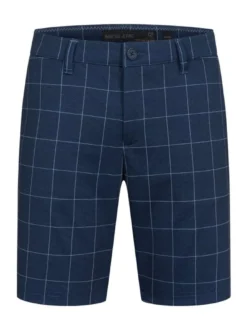 Indicode Herren Shorts Chino - Aalborg in marine blau