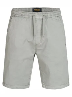 Indicode Herren Shorts Chino - Kelowna in hellgrau grau