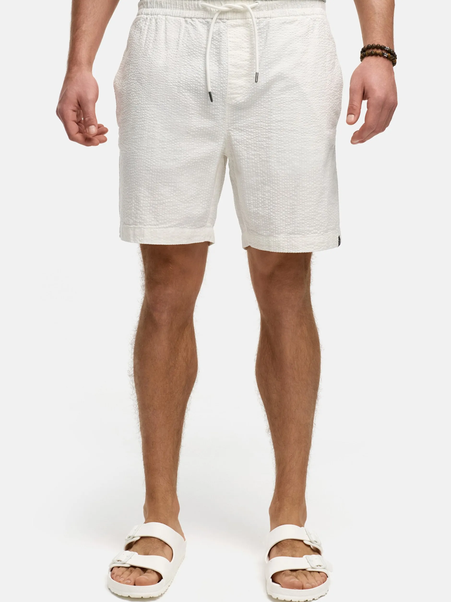 Indicode Herren Shorts - INAlizzo in weiß