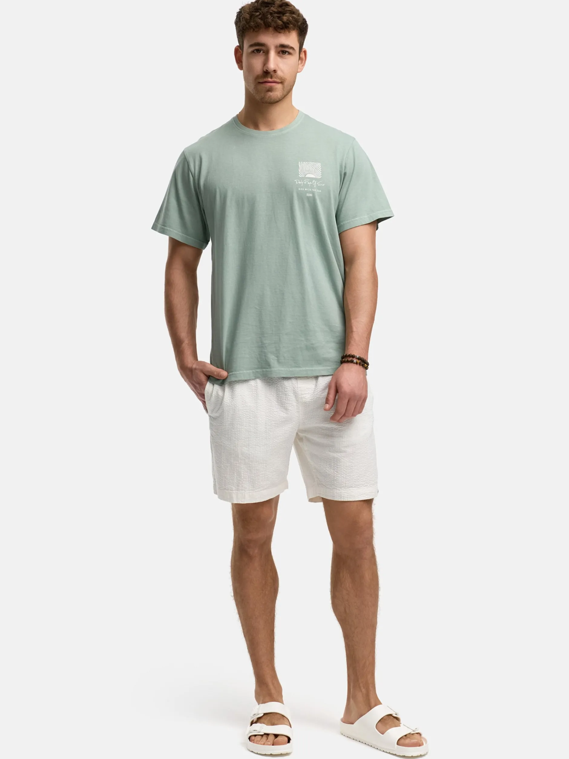 Indicode Herren Shorts - INAlizzo in weiß
