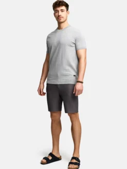 Indicode Herren Shorts - INGustiono in anthrazit grau