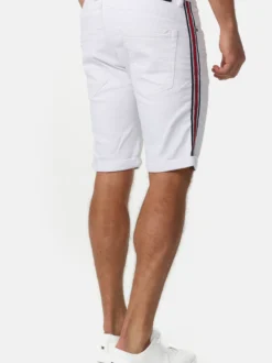 Indicode Herren Shorts Jeans - Fife in weiß