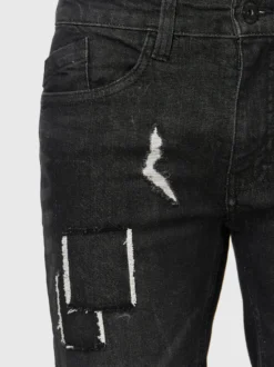 Indicode Herren Shorts Jeans - Roberts in schwarz