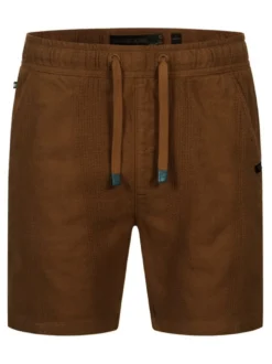 Indicode Herren Shorts Leinen - INPop in vanille braun