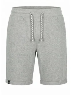 Indicode Herren Shorts Sweat - Aldrich in hellgrau
