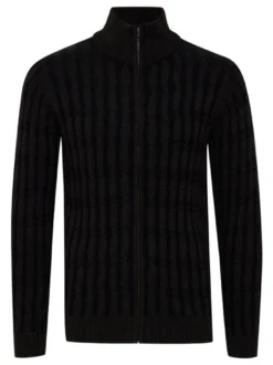 Indicode Herren Strickjacke - IDPaulomo in schwarz