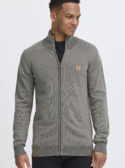 Indicode Herren Strickjacke - IDAndy in grau