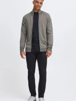 Indicode Herren Strickjacke - IDAndy in grau