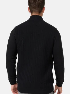 Indicode Herren Strickjacke - INCason in schwarz