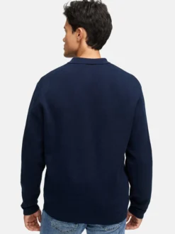 Indicode Herren Strickjacke - INBellino Cardigan in blau