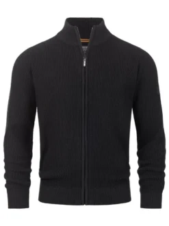 Indicode Herren Strickjacke - INLayton in schwarz
