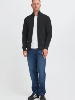 Indicode Herren Strickjacke - IDRevil in anthrazit