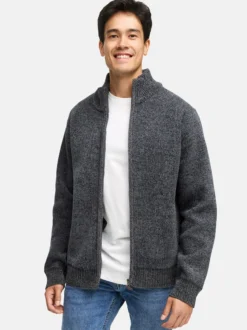 Indicode Herren Strickjacke - INFilion in schwarz