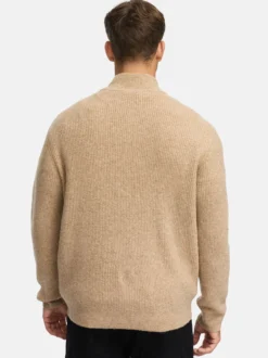 Indicode Herren Strickjacke - INPeace Cardigan in beige
