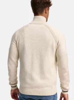 Indicode Herren Strickjacke - INArutemia in beige taupe