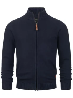 Indicode Herren Strickjacke - INLut in marine