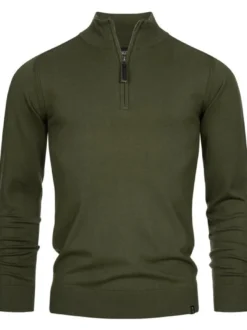 Indicode Herren Strickpullover - Gore in khaki
