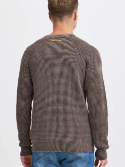 Indicode Herren Strickpullover - IDRockford in braun