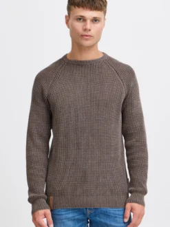 Indicode Herren Strickpullover - IDRockford in braun