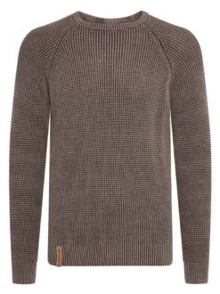Indicode Herren Strickpullover - IDRockford in braun