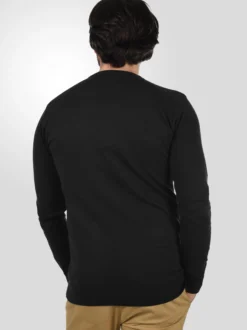 Indicode Herren Strickpullover - IDErnesto in schwarz