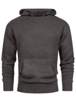 Indicode Herren Strickpullover - INLedger in anthrazit