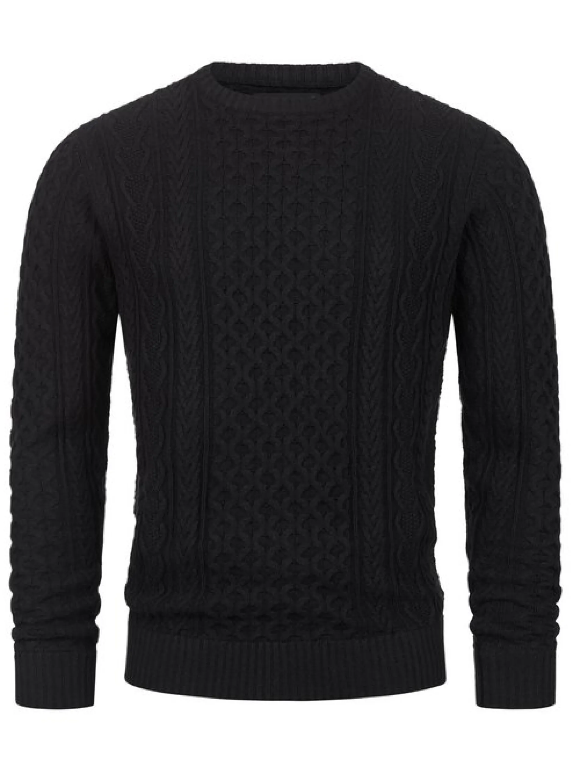 Indicode Herren Strickpullover - INBellin in schwarz