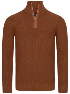 Indicode Herren Strickpullover - Mayer in braun