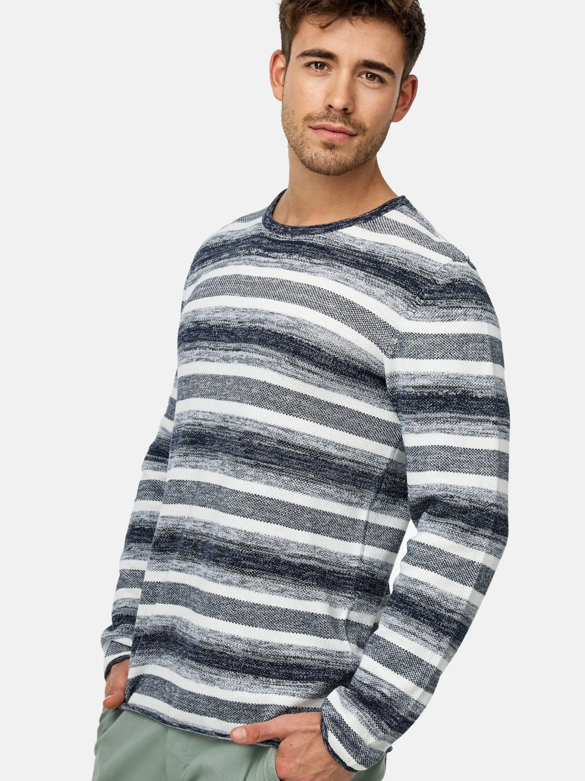 Indicode Herren Strickpullover - INManfred in marine