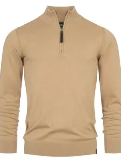 Indicode Herren Strickpullover - Gore in beige sand