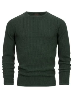 Indicode Herren Strickpullover - INPetri in khaki