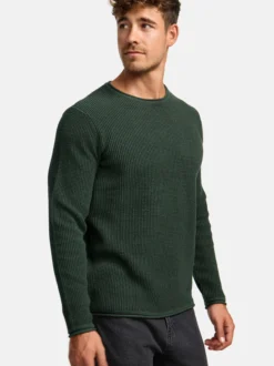 Indicode Herren Strickpullover - INPetri in khaki