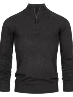 Indicode Herren Strickpullover - Gore in anthrazit