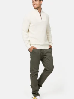 Indicode Herren Strickpullover - INYassip in vanille weiß