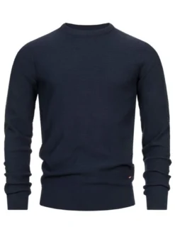 Indicode Herren Strickpullover - INLourdes in blau marine