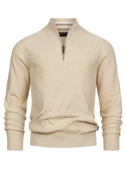 Indicode Herren Strickpullover - INBull in beige sand